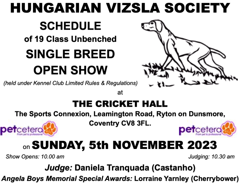 Hungarian Vizsla Society Open Show