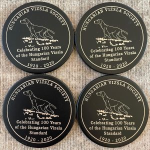 Pack 4 HVS Slate Coasters